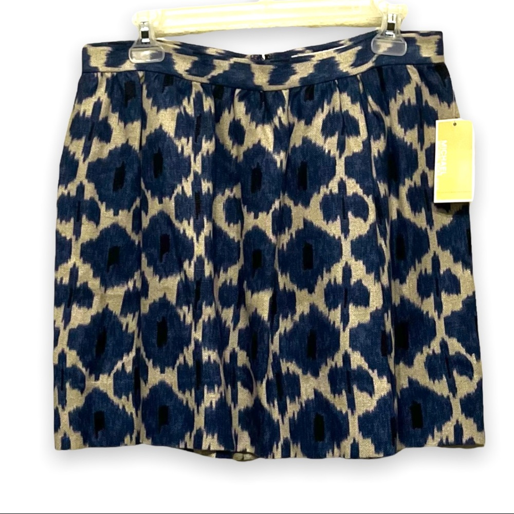 Michael Kors Skirt Blue and Tan